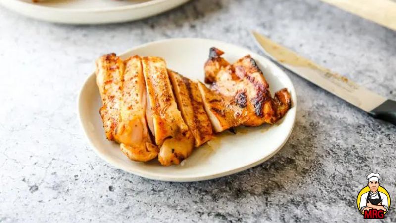 Grilled Boneless Skinless Chicken Thighs on Gas Grill Featured