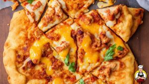 chicken and waffles pizza